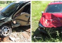 Acidente na Byron Nogueira Trevo de Jamaica, deixa duas pessoas feridas em Dracena