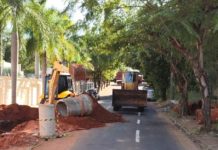 Rua Ipiranga está interditada. Desvio é realizado pela Rua Marechal Deodoro