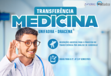 Medicina: Unifadra Dracena abre inscrições para transferência por análise de currículo