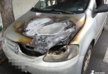 Veículo tem motor destruído por fogo no centro de Dracena