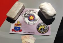 Polícia Militar surpreende duas pessoas com mais de 1 Kg de Drogas em Rodovia de Dracena
