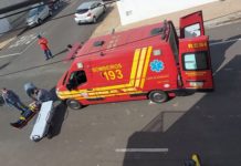 Acidente entre carro e moto deixa motociclista ferido em Dracena