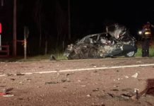 Mulher morre e cinco pessoas ficam feridas após batida entre carro e ônibus em Presidente Bernardes