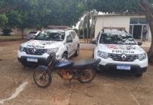 Após furto de Motocicleta em Dracena, autor e produto do furto são localizados em Nova Guataporanga