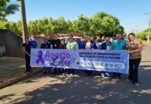 Polícia Civil participa da Campanha de Enfrentamento a Violência contra a Mulher “Agosto Lilás” em Ouro Verde