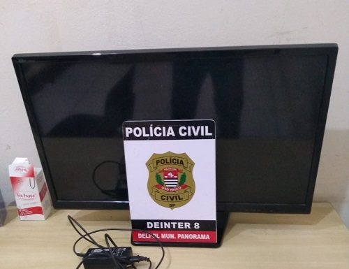 Polícia Civil recupera Televisão furtada de residência em Panorama