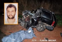 Morador de Dracena morre ao bater de frente com carreta na região de Maringá/PR.