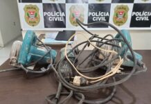 Polícia Civil recupera ferramentas de construção furtadas em Dracena