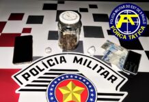 Polícia Militar prende homem por Tráfico de Drogas no Bairro Metrópole em Dracena