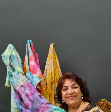 Artista Plástica dracenense participa de evento mostrando suas habilidades, em Campinas