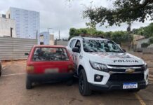 Polícia Militar localiza em Dracena, carro furtado em Assis