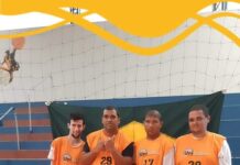 Ginásio de Esportes da ABD foi palco de disputa de Vôlei misto adaptado entre APAES