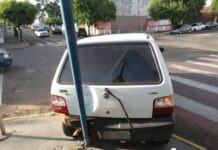 Acidente entre dois veículos na Rua Magid Zacharias em Dracena