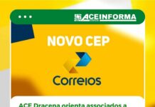 Ace de Dracena orienta associados a alterarem o CEP no cadastro do CNPJ