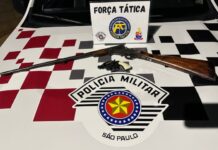 Polícia Militar prende homem por posse de Arma de Fogo após ocorrência por violência doméstica em Dracena