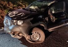 Motorista perde o controle de direção e capota em trevo de Dracena