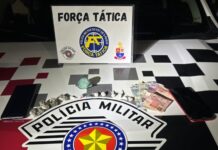 Polícia Militar em ação da Força Tática prende três pessoas por Tráfico de Drogas em Dracena