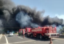 Incêndio interdita trechos das rodovias Assis Chateaubriand e Raposo Tavares em Prudente