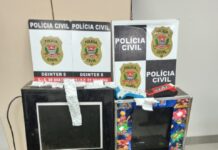 Polícia Civil apreende quatro máquinas Caça-Níqueis e material de jogo do azar em bar no Jardim Village em Dracena