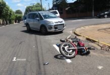 Acidente com vítima na Rua Magid Zacharias em Dracena