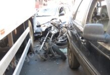 Acidente grave envolve sete veículos no centro de Dracena