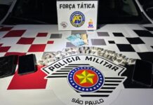 Polícia Militar em ação da Força Tática prende dois homens por Tráfico de Drogas em Dracena