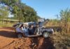 Acidente grave foi registrado em estrada de terra de Santa Mercedes