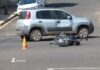 Acidente entre carro e moto deixa mulher ferida na região central de Dracena