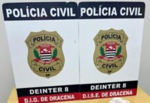 Polícia Civil apreende 29 porções e um tablete de Crack após denúncia em Dracena