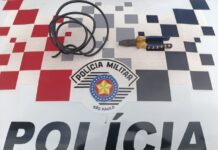 Polícia Militar age rapidamente e prende homem em flagrante por furto de fios em Dracena