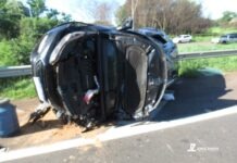 Capotamento na SP-294 em Dracena deixa condutor ferido