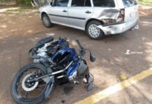 Acidente na vicinal Oásis deixa jovem gravemente ferido