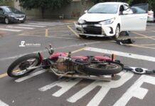 Acidente envolve carro e moto na Magid Zacharias em Dracena