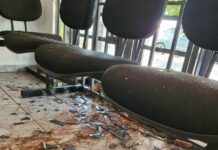 Após prisão de companheiro, mulher causa grandes prejuízos na base da Polícia Militar em Ouro Verde