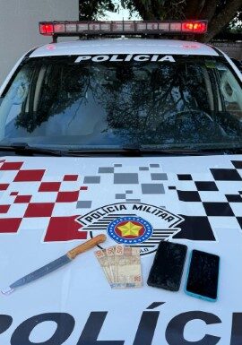 Polícia age rapidamente e prende autor de roubo e recupera produtos em Dracena