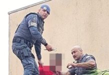 Homem procurado pela Justiça tenta fugir pulando muros e telhados mas acaba preso pela PM em Dracena