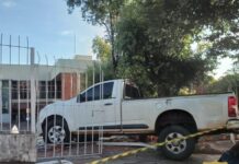 Policia Civil localiza e identifica motorista de caminhonete suspeito de colidir contra grade de proteção do Forum de Dracena e fugir do local