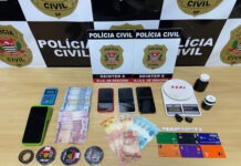 OPERAÇÃO “REFRÃO DO CRIME”: Polícia Civil prende suspeito por Tráfico de Drogas Sintéticas e Cocaína em Dracena