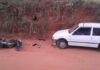 Acidente na Vicinal Mário Covas entre carro e moto deixa duas pessoas feridas