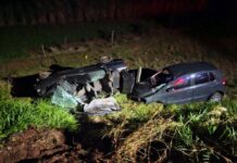 Acidente frontal entre dois veículos entre Dracena e Jaciporã com duas vítimas grave