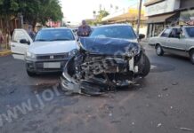 Acidente envolve três veículos na Presidente Vargas em Dracena