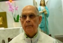 Morre o Monsenhor Achiles Pinheiro que foi Pároco na Paróquia Nossa Senhora de Fátima em Dracena