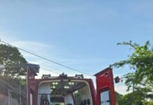 Após derrapar moto em avenida com areia condutor fica ferido