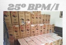 Polícia Militar apreende em Dracena grande quantidade de Cigarros vindos do Paraguai