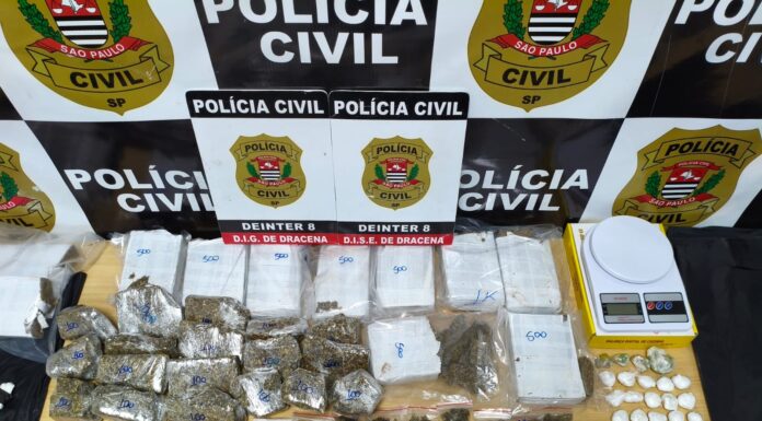 Polícia Civil desarticula “CASA BOMBA” e apreende grande quantidade de Drogas em Dracena