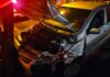 Motorista tem ferimentos leves após carro bater em árvore em cruzamento de Dracena