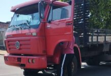 Acidente entre caminhão e moto deixa motociclista ferido em Dracena