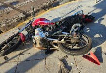 Motociclista fica gravemente ferido em acidente com carro em cruzamento com semáforo em Dracena