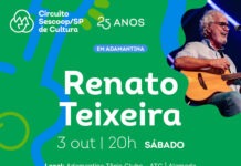 Circuito Sescoop/SP de Cultura celebra 25 anos e leva Renato Teixeira a Adamantina